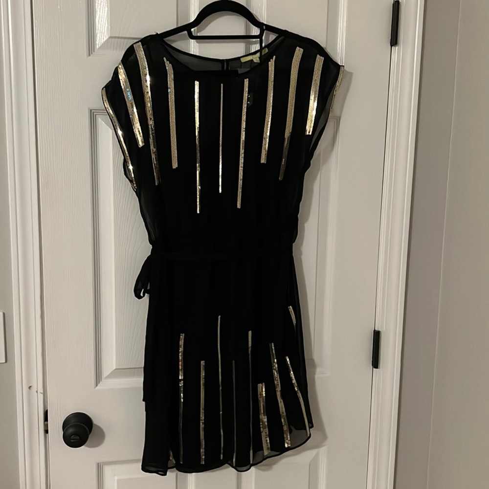 Brand New Gianni Bini - black with gold sequins